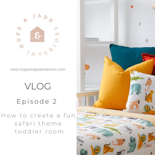 How to create a fun Safari themed toddler bed room