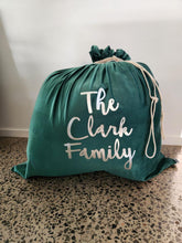 Load image into Gallery viewer, EXTRA LARGE Personalised Velvet Christmas Santa Sack 100cmx100cm