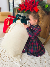 Load image into Gallery viewer, NEW Quilted Velvet Santa Sacks WITH GARLAND