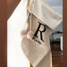 Load image into Gallery viewer, Personalised Neutral Christmas Stockings