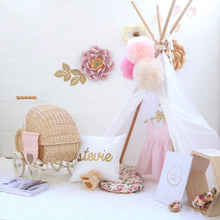 Load image into Gallery viewer, Personalised Baby name cushion -  Metallic