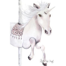 Load image into Gallery viewer, Carousel Unicorn - Watercolour print - Hope & Jade