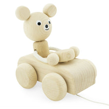 Load image into Gallery viewer, Pull along Teddy in car - Hope & Jade