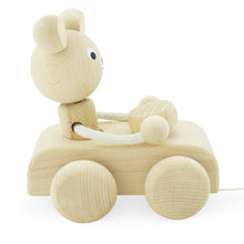 Load image into Gallery viewer, Pull along Teddy in car - Hope & Jade