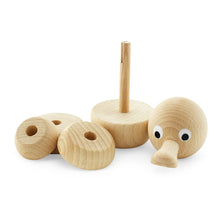 Load image into Gallery viewer, Wooden stacking puzzle - Natural Ducky - Hope & Jade