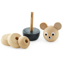 Load image into Gallery viewer, Wooden stacking puzzle - Black Bear - Hope & Jade