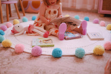Load image into Gallery viewer, LOLA - Nursery & Kids Bedroom Rug - Pastel Round Pom Pom - 120cm