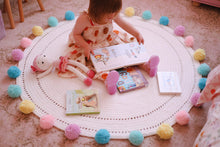Load image into Gallery viewer, LOLA - Nursery & Kids Bedroom Rug - Pastel Round Pom Pom - 120cm