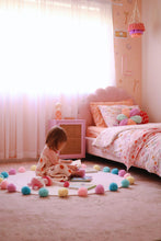 Load image into Gallery viewer, LOLA - Nursery & Kids Bedroom Rug - Pastel Round Pom Pom - 120cm