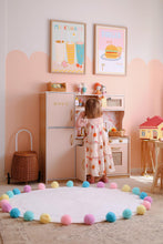 Load image into Gallery viewer, LOLA - Nursery & Kids Bedroom Rug - Pastel Round Pom Pom - 120cm