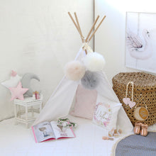 Load image into Gallery viewer, Personalised Baby name cushion -  floral wreath