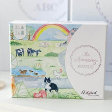 Load image into Gallery viewer, outside box of amazing farmyard 36 piece puzzle