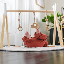 Load image into Gallery viewer, Baby beechwood play gym and accessories combo - GREY CLOUD