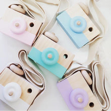 Load image into Gallery viewer, Wooden Camera - Baby Blue - Hope & Jade