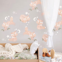 Load image into Gallery viewer, Wall Sticker decals Friendly Foxes Woodland