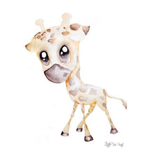 Load image into Gallery viewer, George the Giraffe - Watercolour print - Hope & Jade