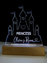 Load image into Gallery viewer, Personalised Night Light - Princess Castle