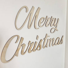 Load image into Gallery viewer, timber script wall sign