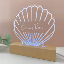 Load image into Gallery viewer, Personalised shell night light
