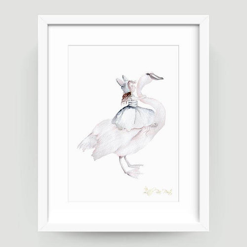 Belle Swan - Watercolour print