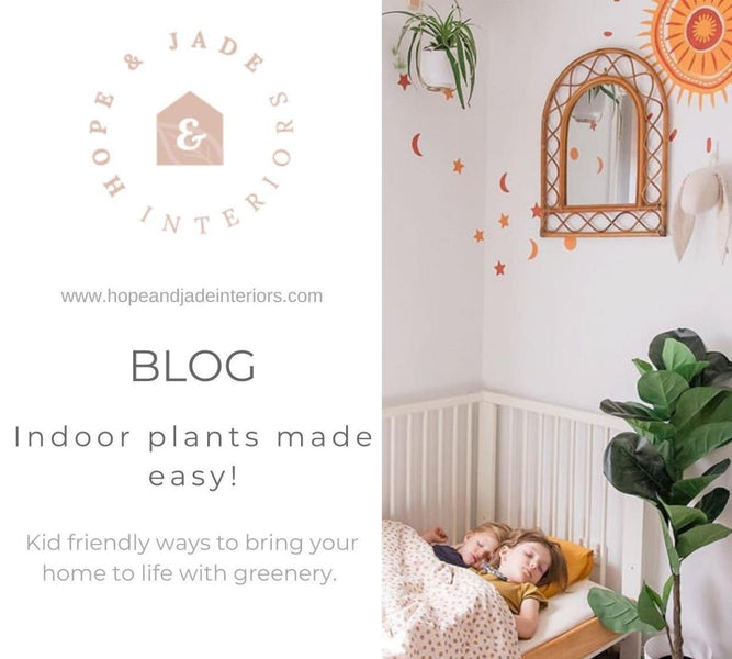 Indoor plants made easy! Kid friendly ways to bring your home to life with greenery.
