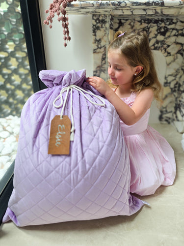 NEW Quilted Velvet Santa Sacks