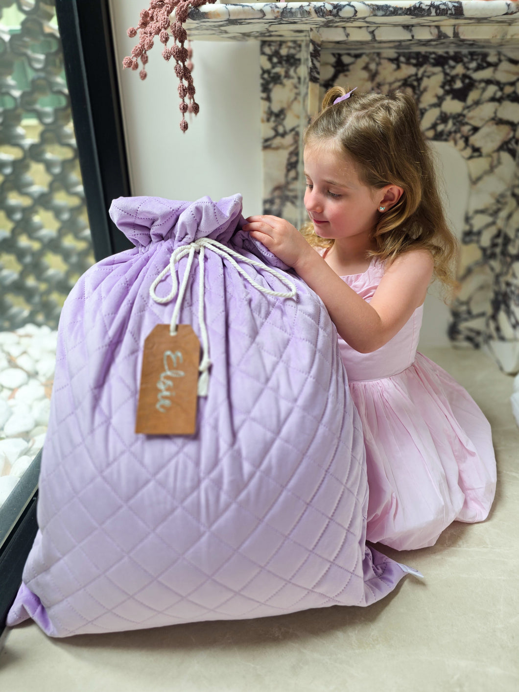 NEW Quilted Velvet Santa Sacks