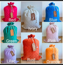 Load image into Gallery viewer, NEW Quilted Velvet Santa Sacks