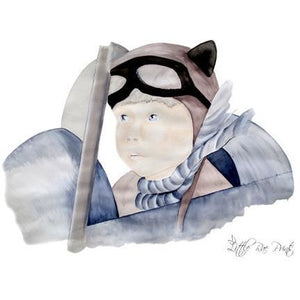 Little Pilot - Watercolour print - Hope & Jade