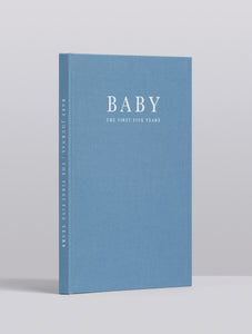 Baby Journal keepsake record book - Birth to five years BLUE