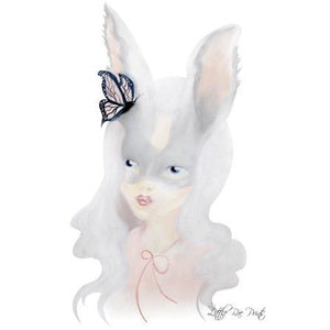 Silver Bunny - Watercolour print - Hope & Jade