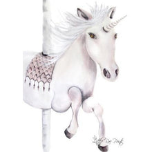 Load image into Gallery viewer, Carousel Unicorn - Watercolour print - Hope &amp; Jade