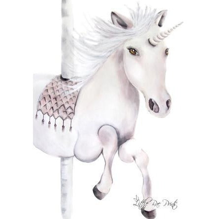 Carousel Unicorn - Watercolour print - Hope & Jade