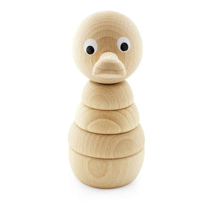 Wooden stacking puzzle - Natural Ducky - Hope & Jade