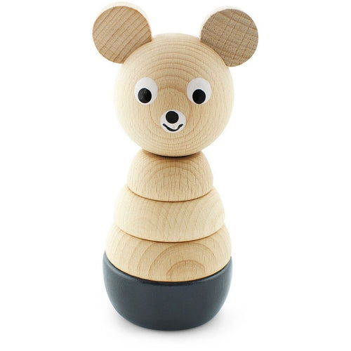 Wooden stacking puzzle - Black Bear - Hope & Jade