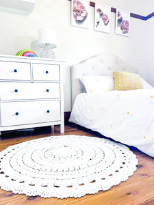 EVERLY - Nursery & Kids Bedroom Rug - Round 120cm  (2 colour options)