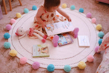 Load image into Gallery viewer, LOLA - Nursery &amp; Kids Bedroom Rug - Pastel Round Pom Pom - 120cm
