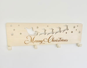 Christmas Stocking Hanger - Santa Sleigh