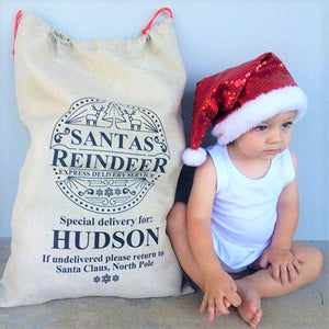 Personalised Christmas Santa Sack - Special Delivery Design