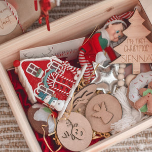 Christmas Eve boxes - Personalised wooden keepsake Christmas Eve boxes