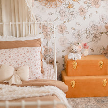 Load image into Gallery viewer, girls bedroom with set of two storage cases sitting on the floor next to girls toddler bed.