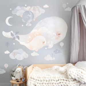 Wall decal removable stickers Beluga Whales