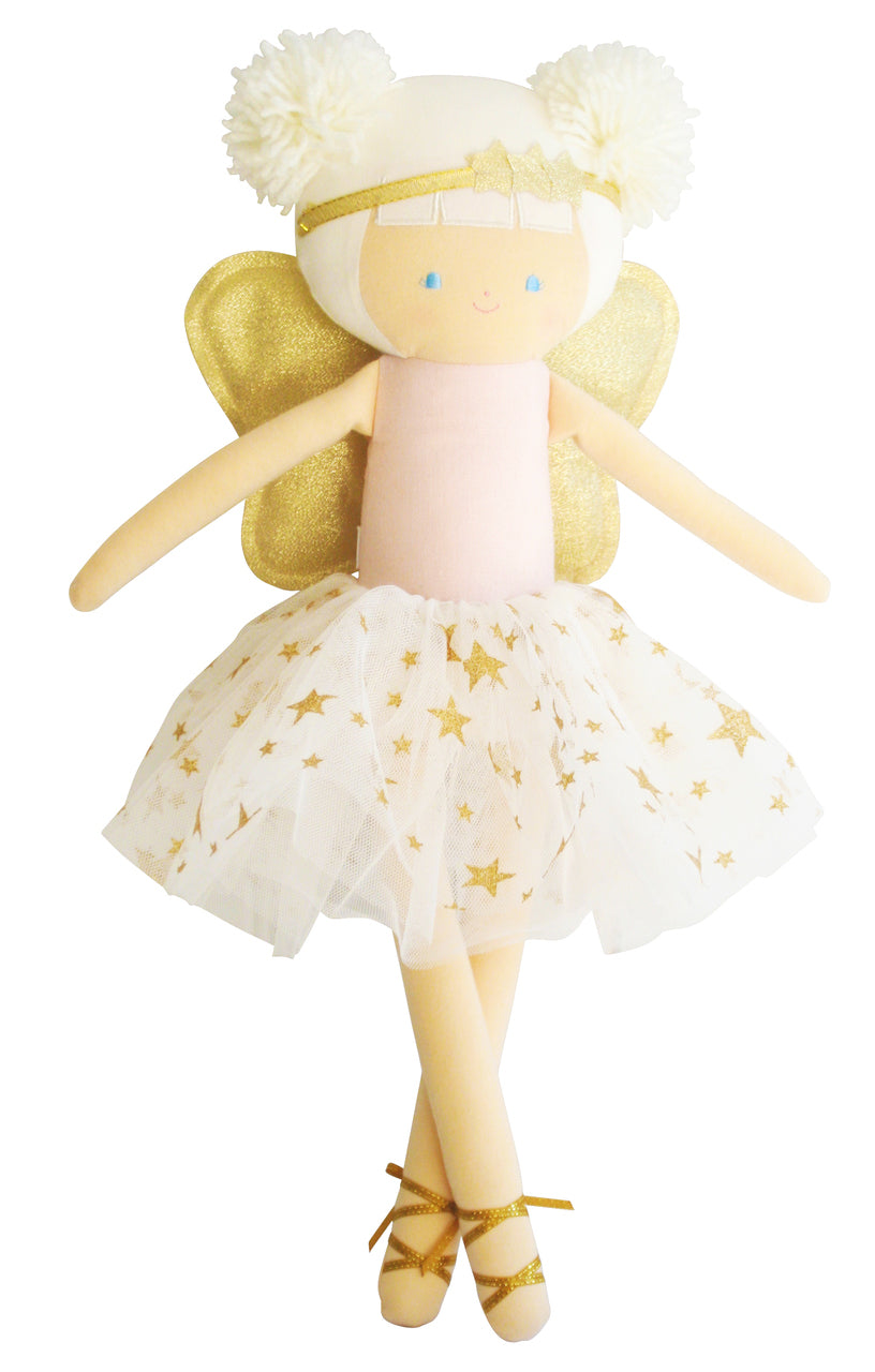 Angel doll 50cm pink and gold