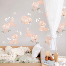 Load image into Gallery viewer, Wall Sticker decals Friendly Foxes Woodland