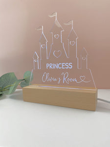 Personalised Night Light - Princess Castle