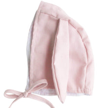 Load image into Gallery viewer, soft pink linen baby bonnet